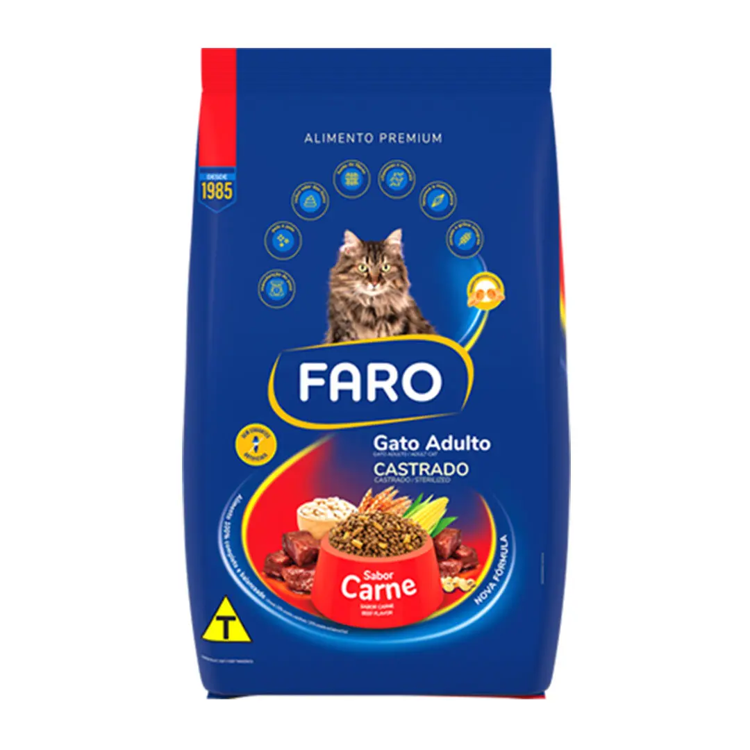 Faro Gatos Adultos Carne Castrados