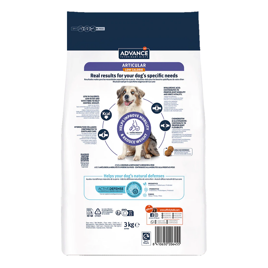 ARTICULAR LOW CALORIE Alimento Perros Adultos Advance Affinity