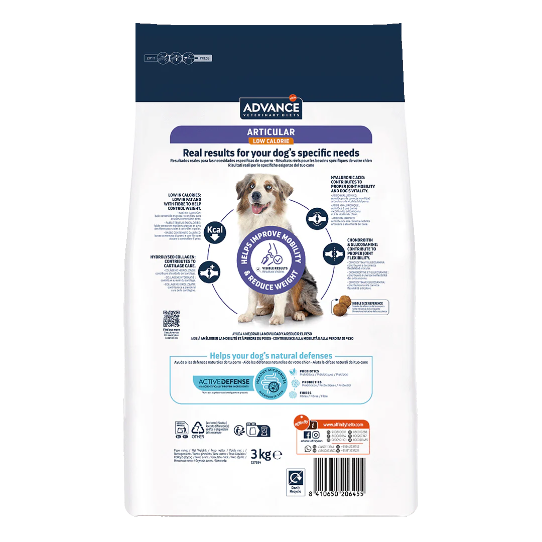 ARTICULAR LOW CALORIE Alimento Perros Adultos Advance Affinity