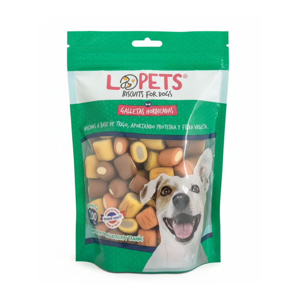 BISCUITS LOPETS Alimento para Perros Rollo Relleno
