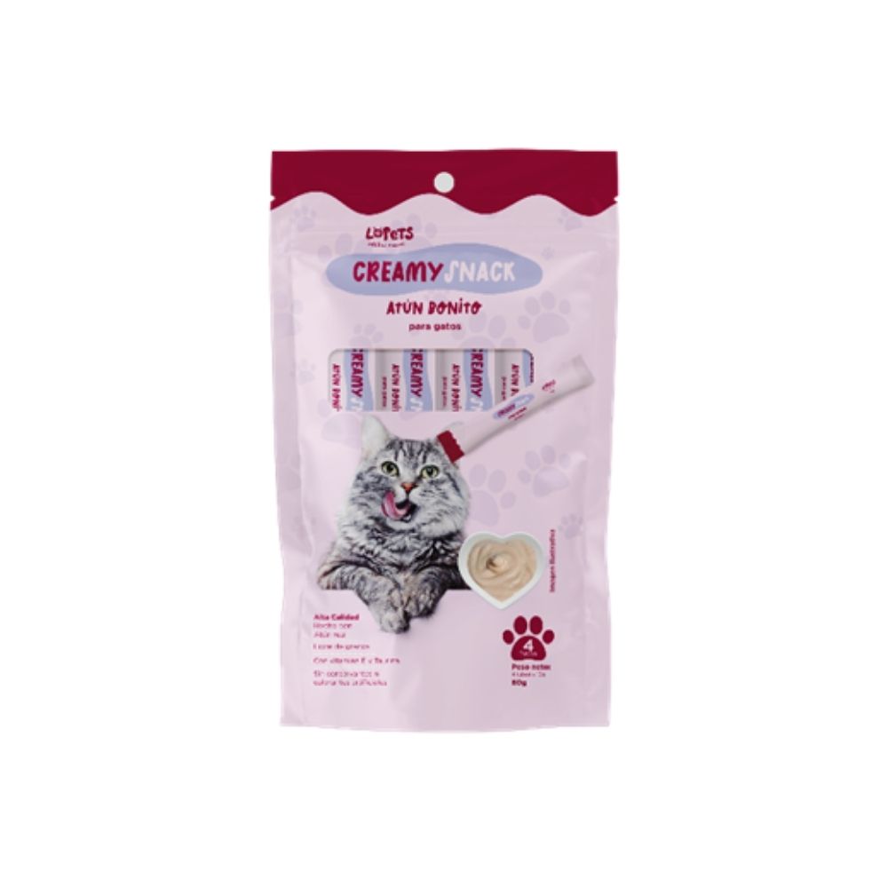 Snack Cremoso para Gatos Atún Bonito (60g)