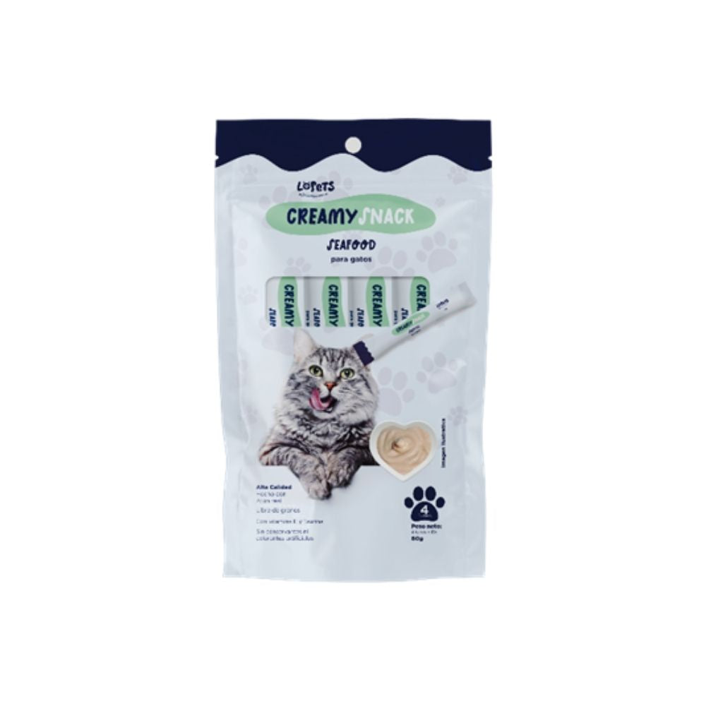 Snack Cremoso para Gatos Seafood (60g)