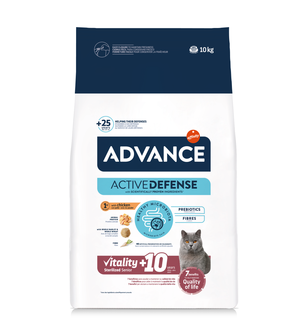 STERILIZED SENIOR Alimento Gatos Mayores de 10 Años Esterilizados Advance Affinity (1,5 kg)