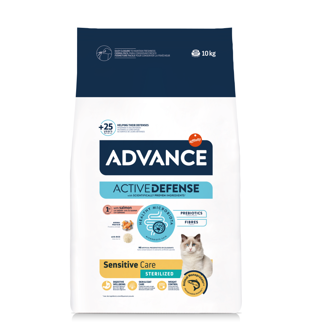 SENSITIVE CARE STERILIZED Alimento Gatos Adultos Esterilizados Advance Affinity (1,5 kg)
