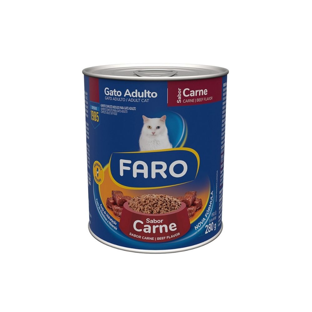 Faro Adultos Comida Húmeda con Carne Para Gatos (280g)