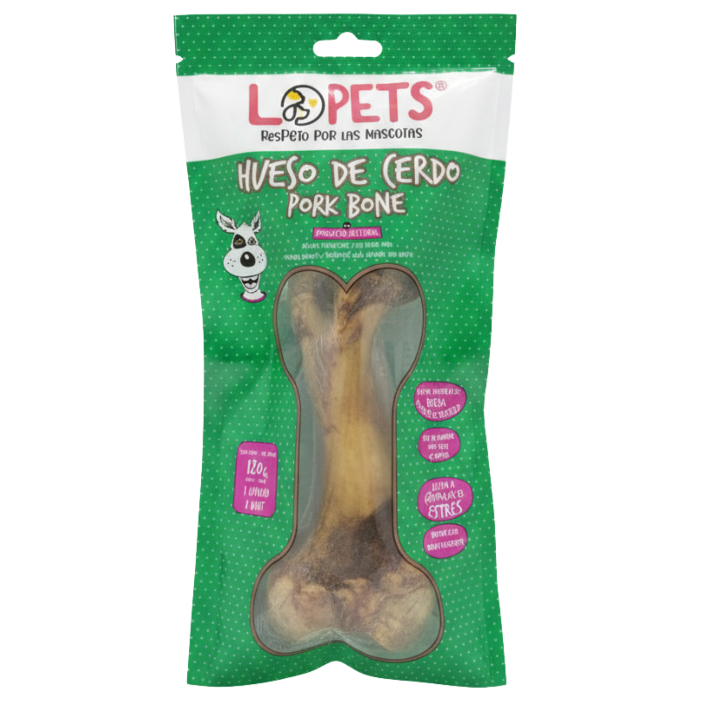 Hueso de Cerdo Natural (170g)