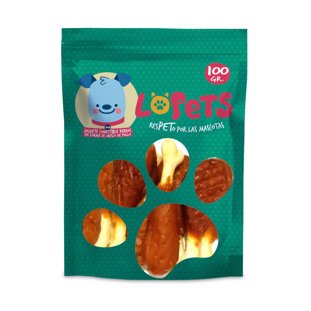 Snack en forma de muslo