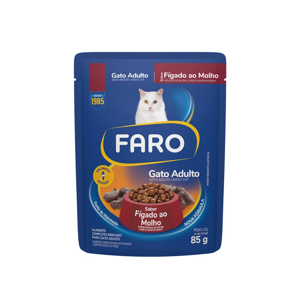 Faro Alimento Húmedo para Gatos con Hígado (85g)