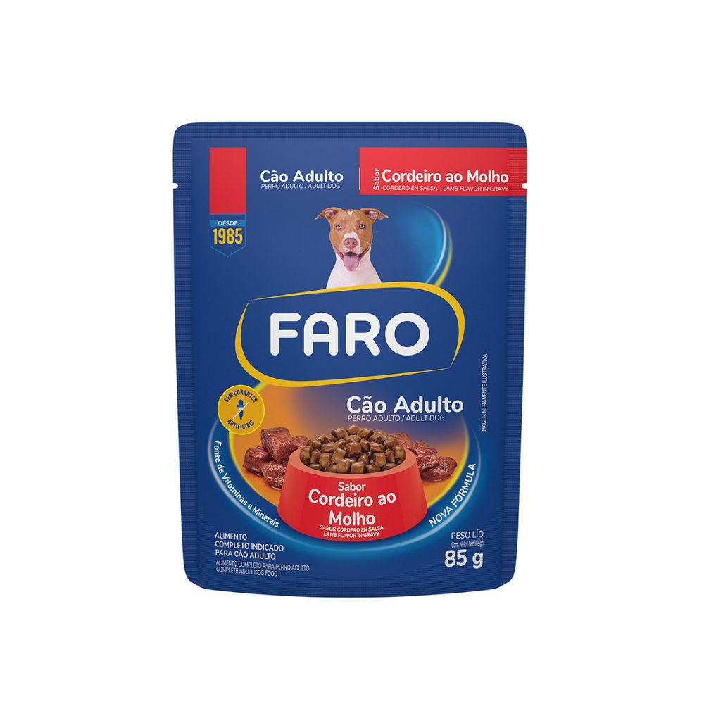 Faro Alimento Húmedo para Perros con Cordero (85g)