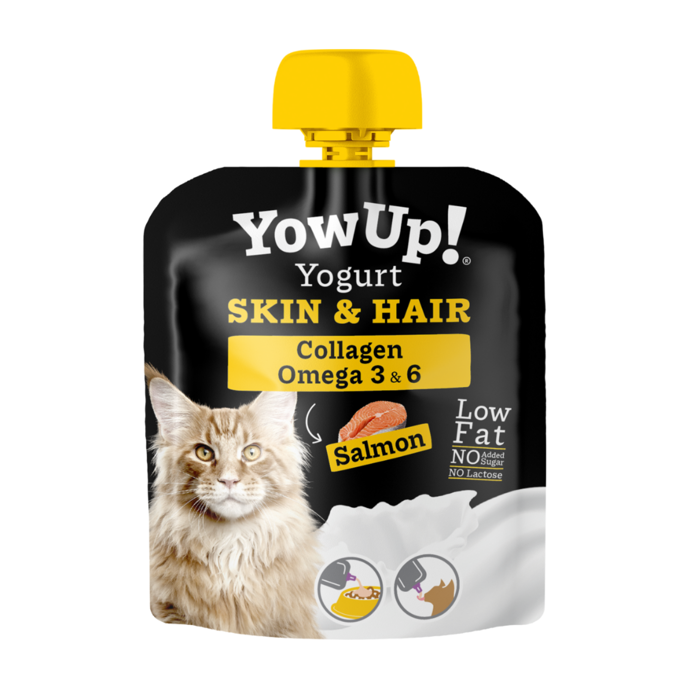 YowUp! Skin & Hair para Gatos Salmon (85g)