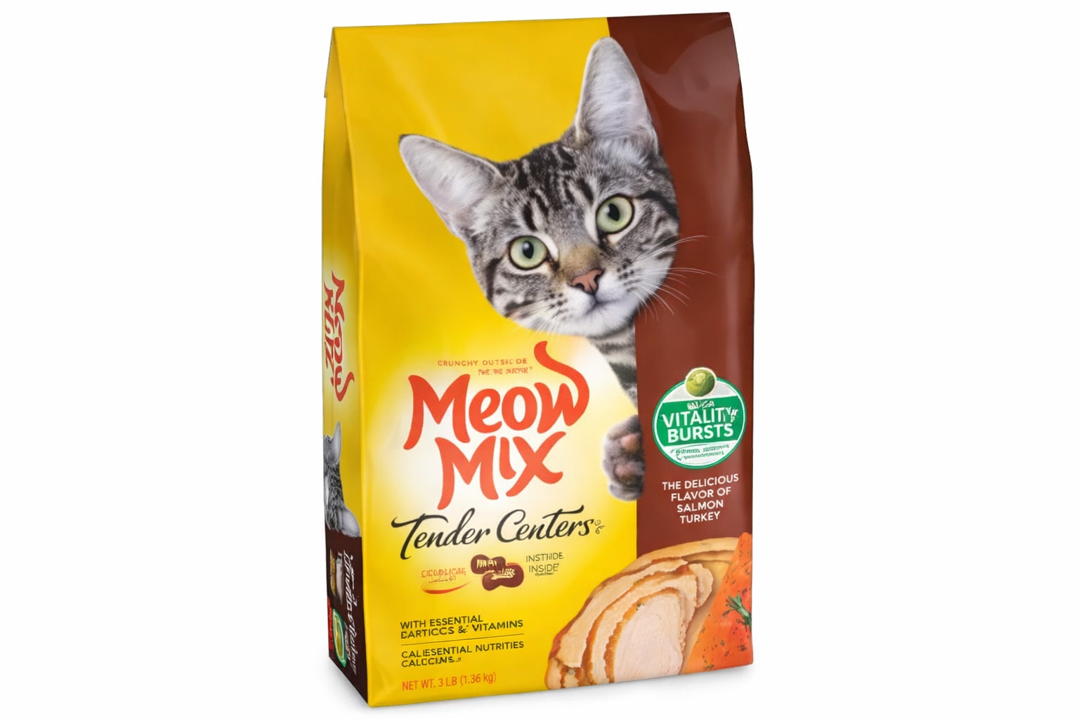 MEOW MIX GATOS SALMÓN Y PAVO