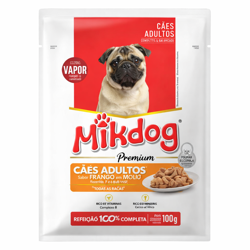 MIKDOG ADULTO RAZA PEQUEÑA POLLO x 100G