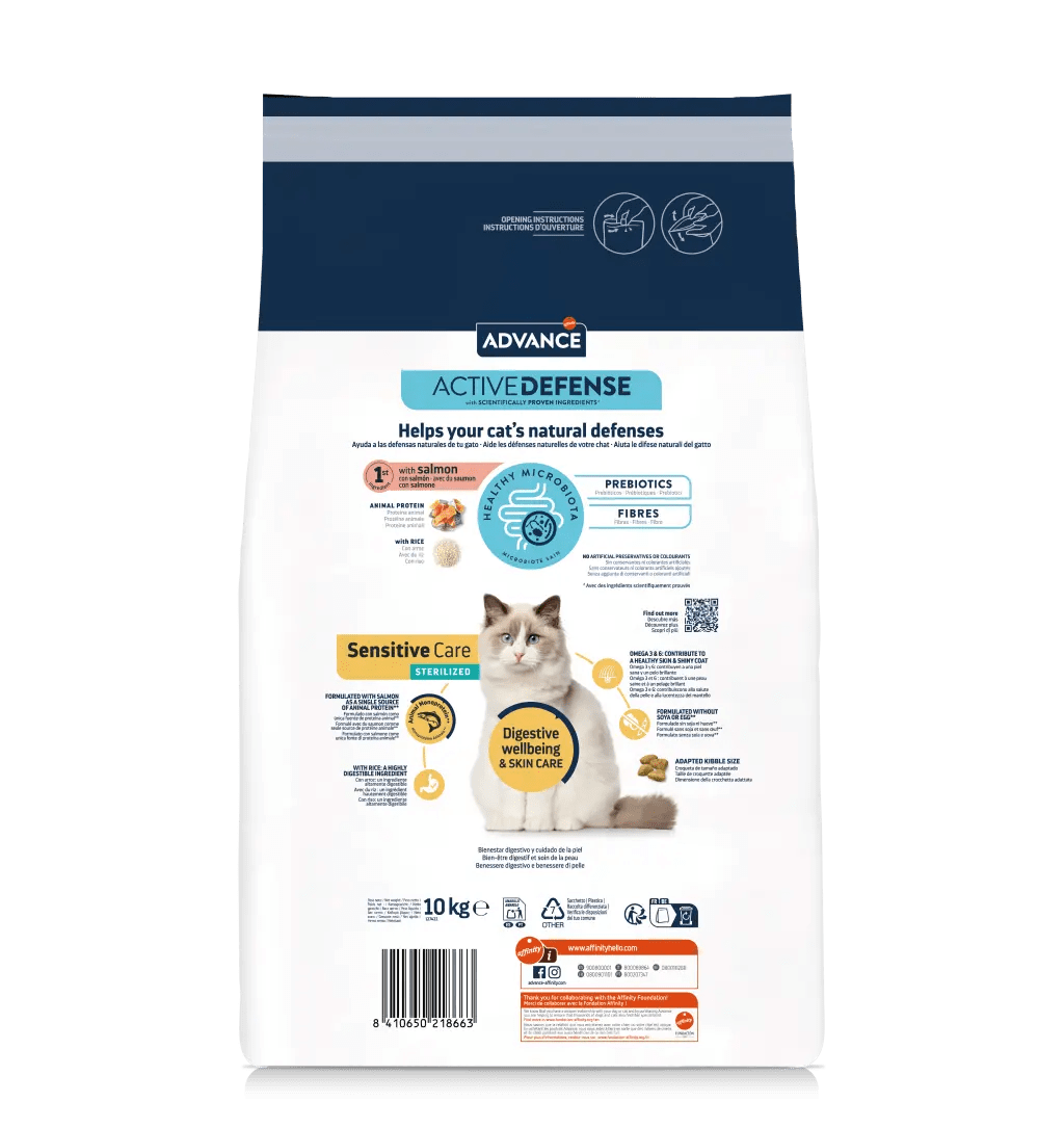 SENSITIVE CARE STERILIZED Alimento Gatos Adultos Esterilizados Advance Affinity (1,5 kg)
