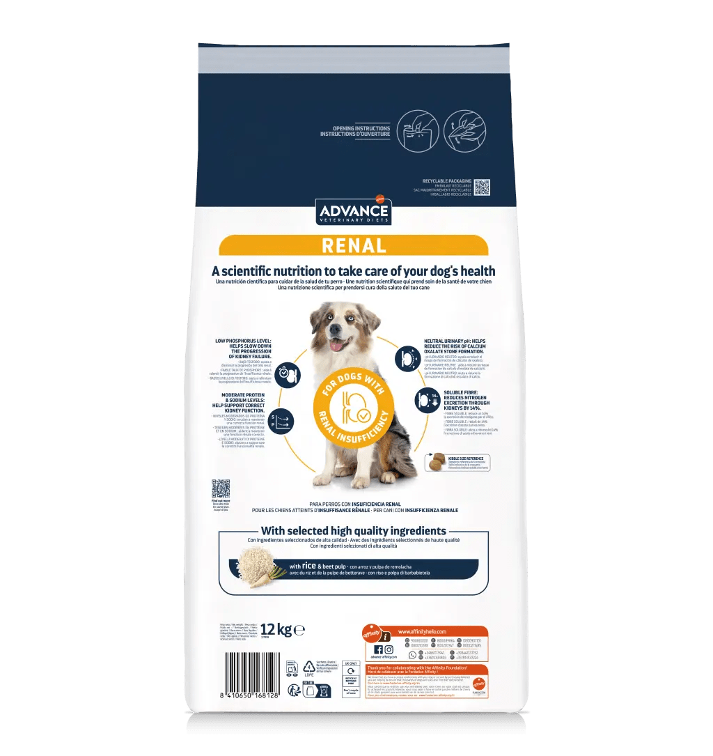 RENAL Alimento para Perros Todos los tamaños Adult/Senior Advance Affinity