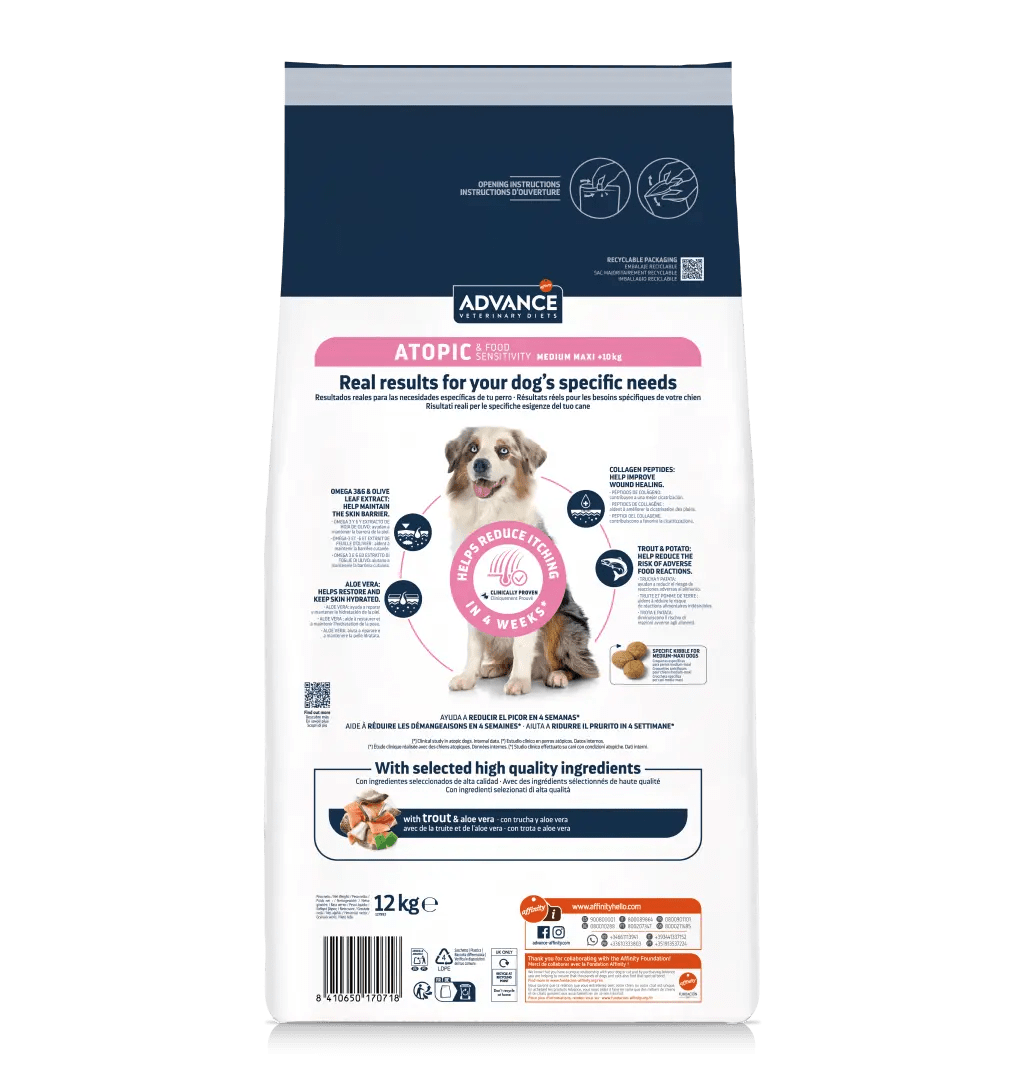 ATOPIC & FOOD SENSITIVITY MEDIUM / MAXI Advance Affinity