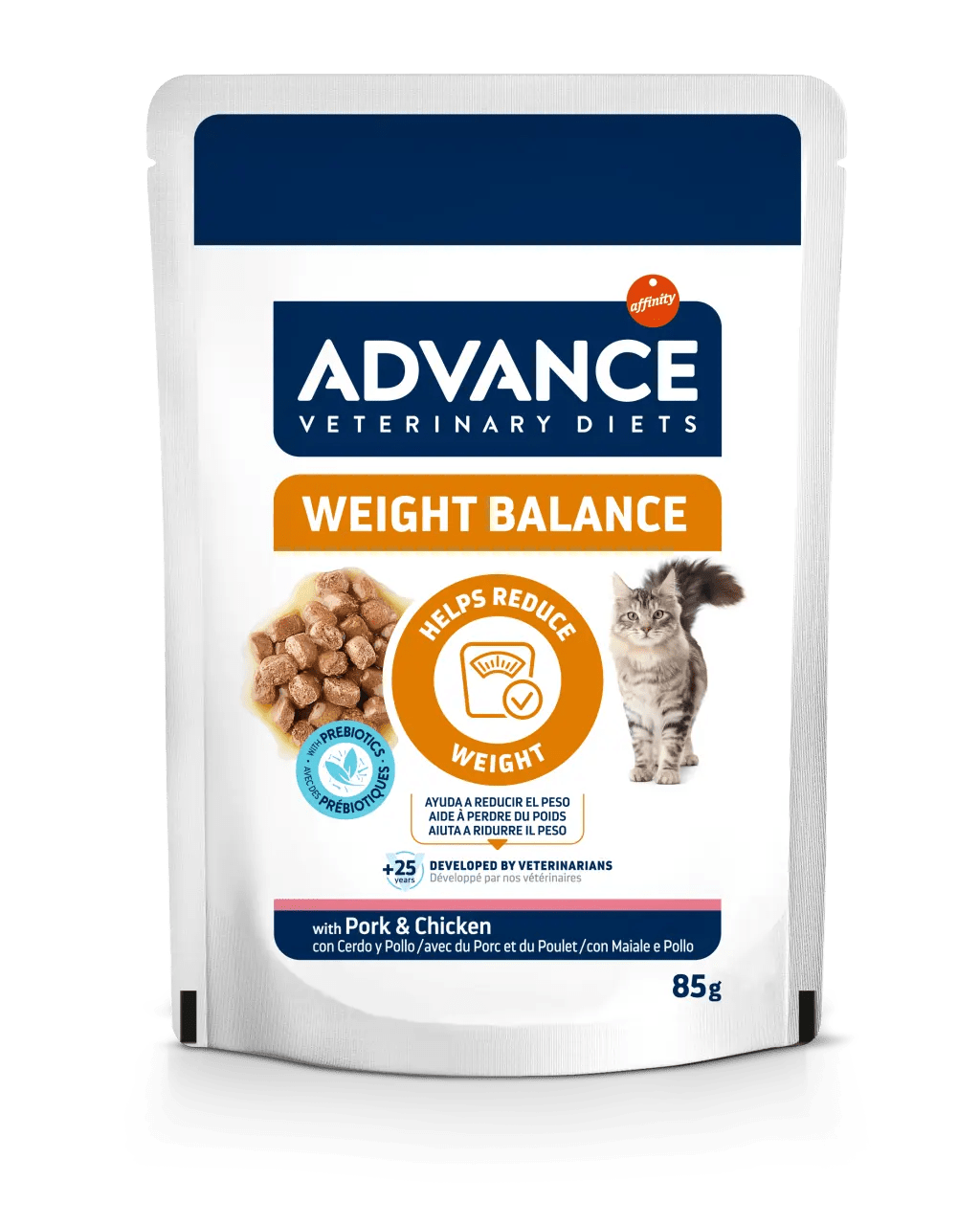 WEIGHT BALANCE Alimento para gatos adultos Advance Affinity