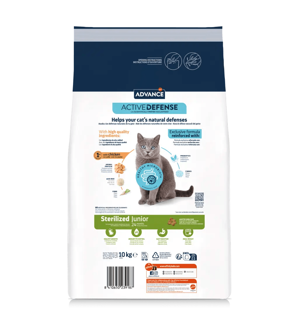 STERILIZED JUNIOR Alimento Gatitos Esterilizados Advance Affinity
