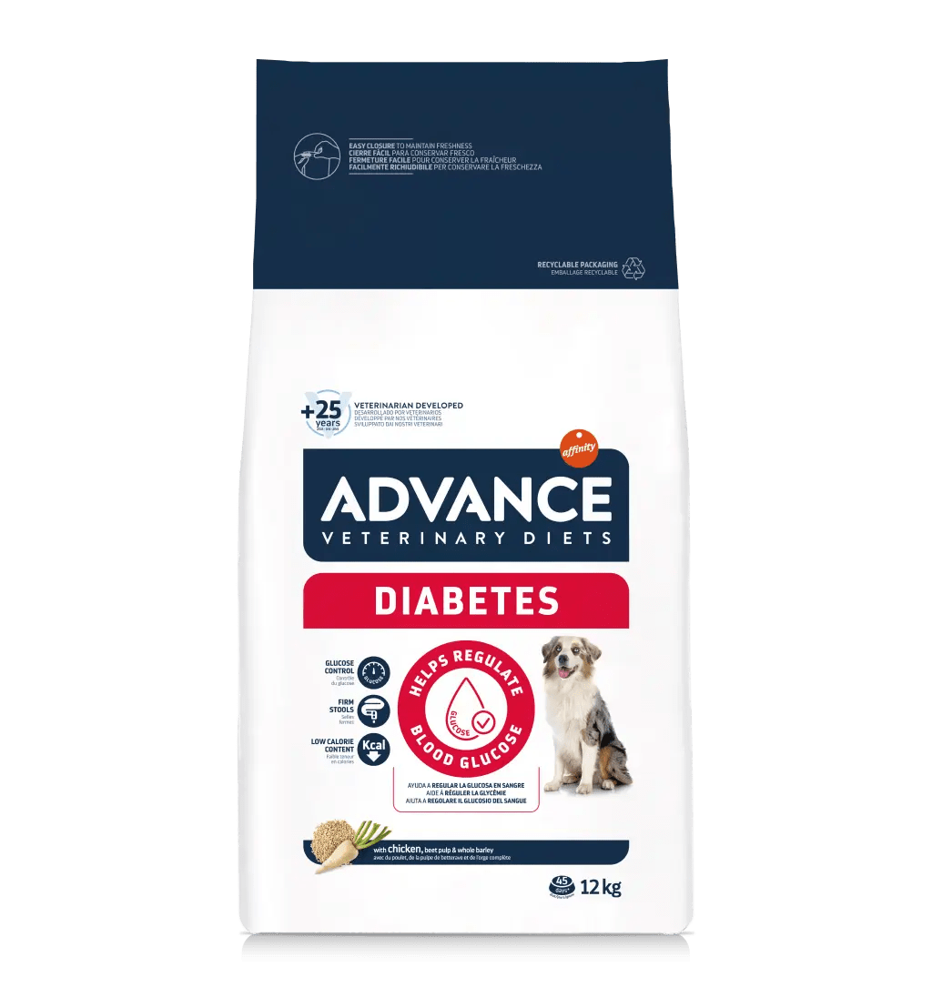 Alimento Perros con Diabetes Adulto Todos los tamaños Advance Affinity (3 kg)