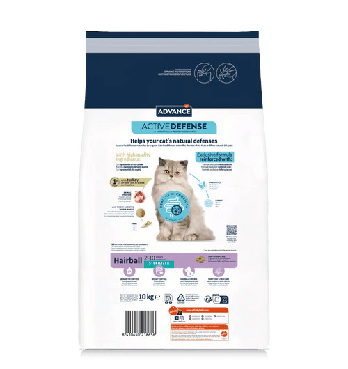 CAT ADULT STERILIZED HAIRBALL Alimento Gatos Adultos Esterilizados Advance Affinity (1,5 kg)