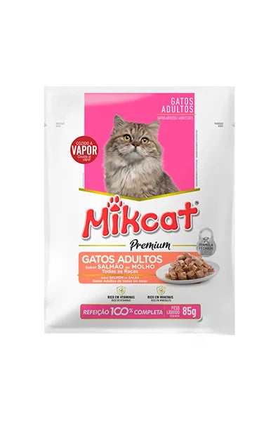 MikCat Alimento Húmedo Adultos con Salmón