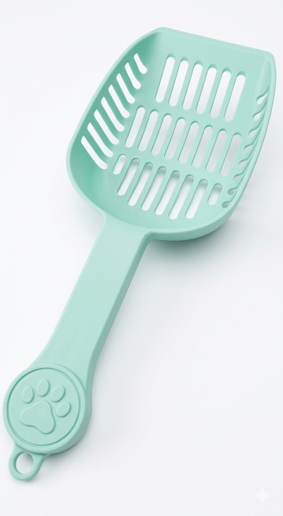 Pala para arena de gatos